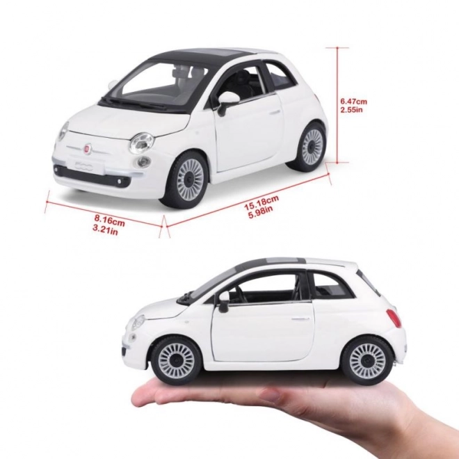 Bburago Fiat 500 fém modell