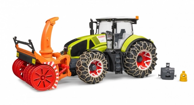 Bruder traktor Class Axion 950 hótolóval