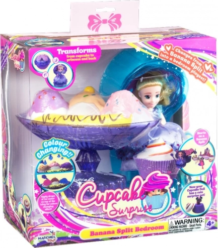 Cupcake Surprise – banán desszert, amely hercegnővé és hálószobává alakul
