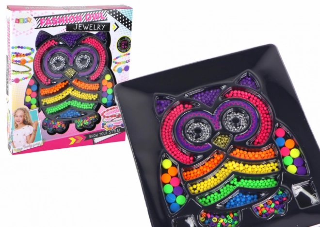 Ékszerkészítő DIY gyöngy készlet 3000 db bagoly motívummal