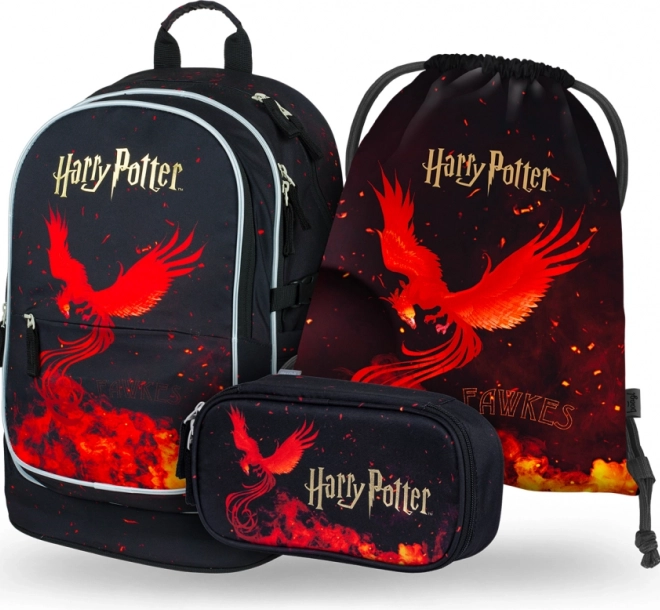 3 részes iskolai szett Harry Potter Főnix – hátizsák, tolltartó és tornazsák