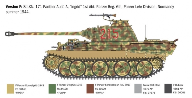 sd.kfz.171 panther ausf. a műanyag modell 1/35