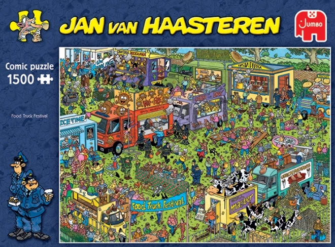 Jumbo Jan Van Haasteren ételkamion fesztivál puzzle 1500 darab