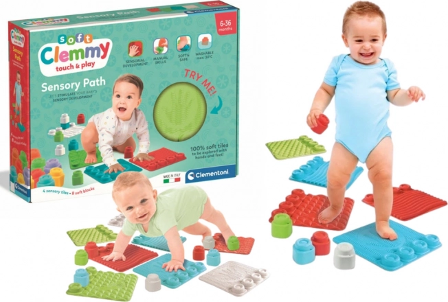 Clementoni Soft Clemmy érzékszervi szőnyegek kockákkal