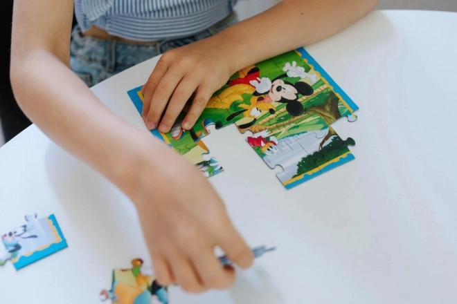 Trefl puzzle Mickey egér és barátai 3 az 1-ben (20, 36, 50 darabos)