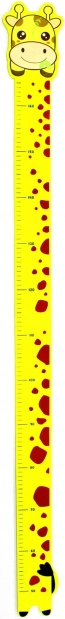 Falra ragasztható mérőszalag zsiráf mintával 165 cm