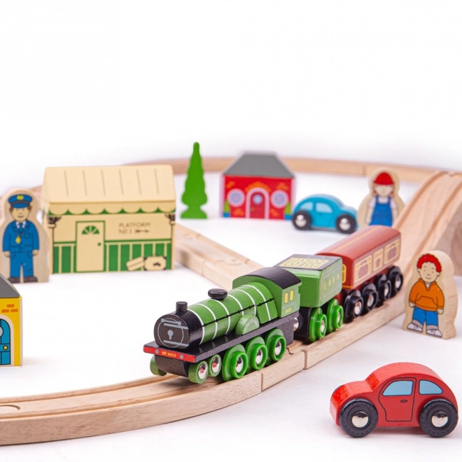 Bigjigs Rail repülő skót fa vonatkészlet