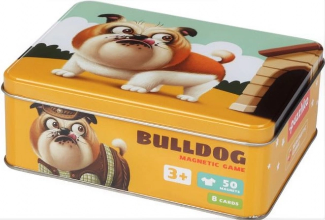 Puzzlika mágneses bulldog divat játék 50 darabbal