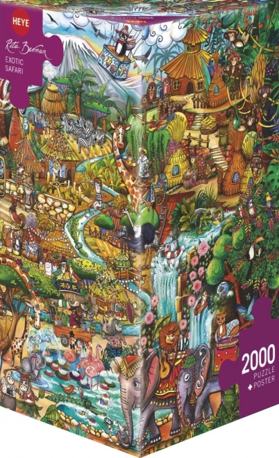 Exotikus szafari puzzle 2000 darab