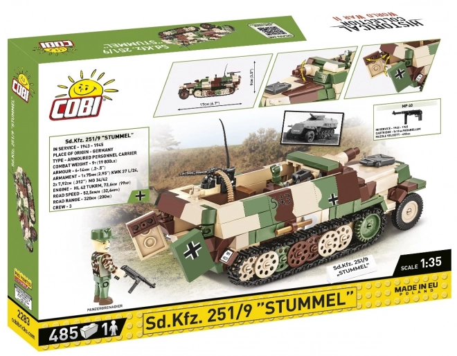 Sd.Kfz. 251/9 Stummel katonai építőkészlet