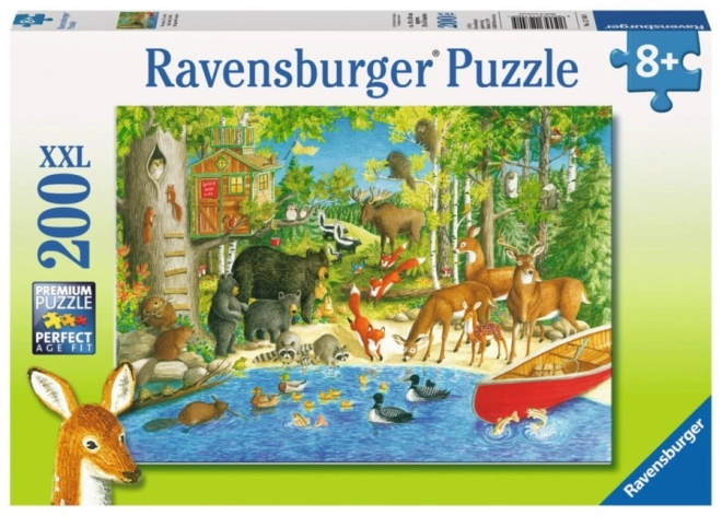 Ravensburger erdei barátok XXL puzzle 200 darabos