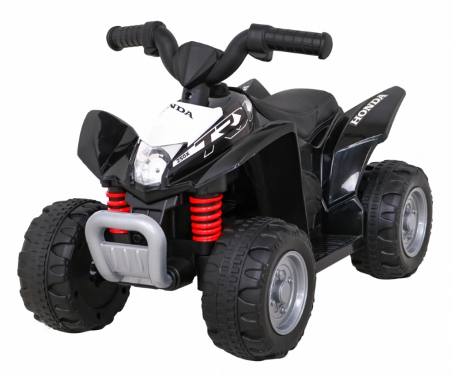 Elektromos Quad Honda 250X TRX Fekete LED világítással és Eko-bőr üléssel