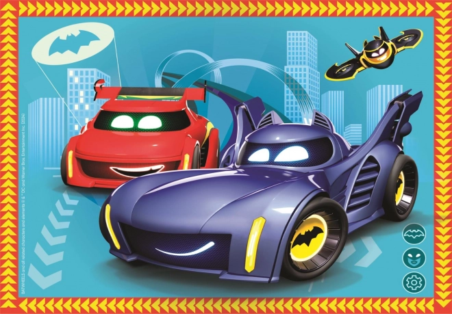 Puzzle Batwheels 4 az 1-ben (12, 16, 20, 24 darabos)