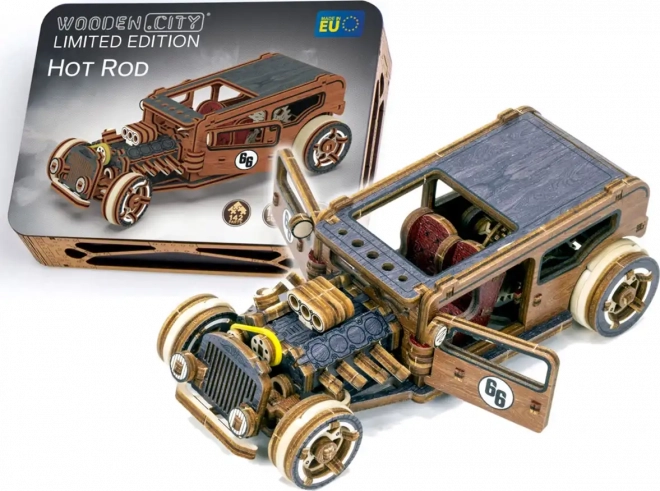 3D puzzle fa autó Hot Rod limitált kiadás