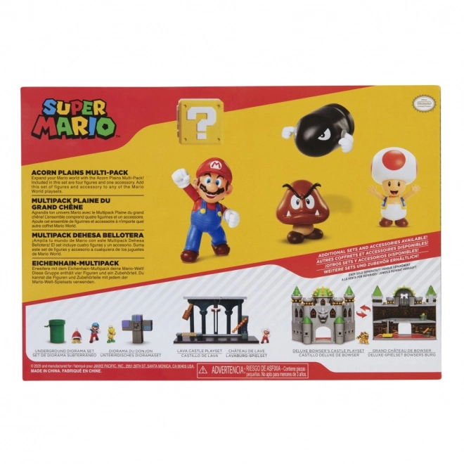 Super Mario figurák szett diorámával