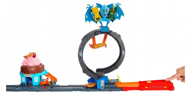 Futópálya Bat Loop hot wheels játékkészlet