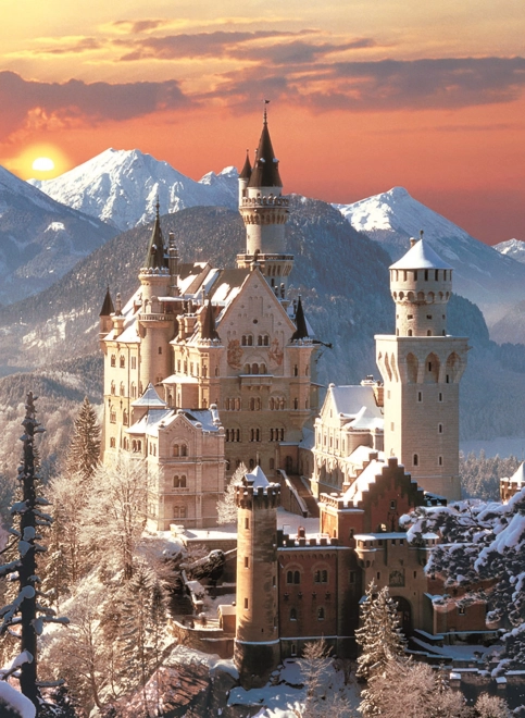 Clementoni Neuschwanstein puzzle 1500 darabos