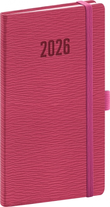 Rivoli 2026 rózsaszín zsebnaptár