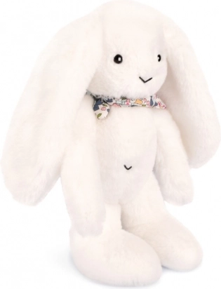 Doudou plüss nyuszi kendővel fehér 35 cm