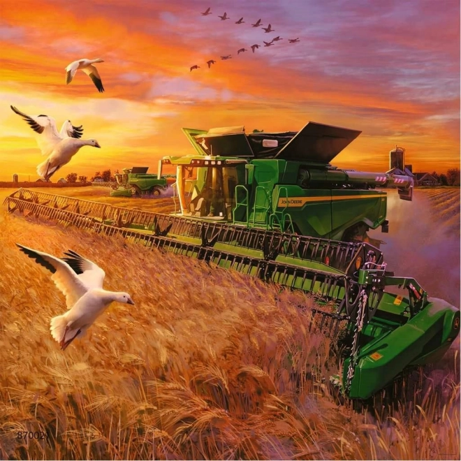 Ravensburger puzzle - John Deere akcióban 3x49 darab