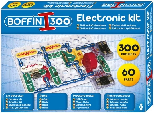elektronikus építőkészlet BOFFIN I 300 – 300 projekt kis elektronikusoknak