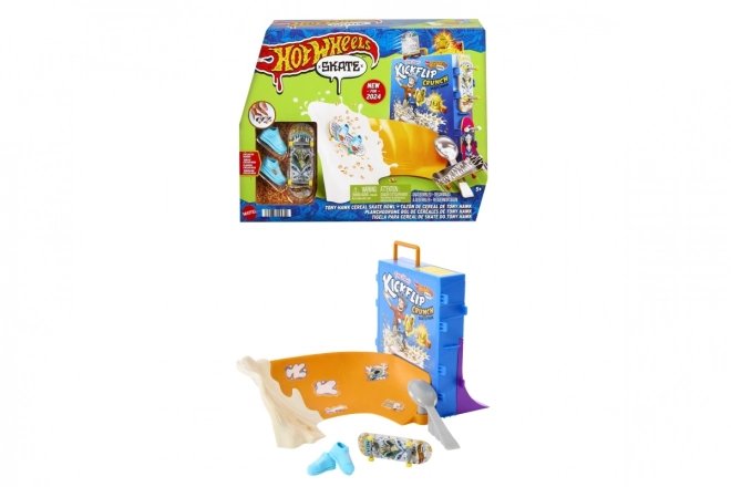 Hot Wheels Tony Hawk cereáliás fingerboard skatepark