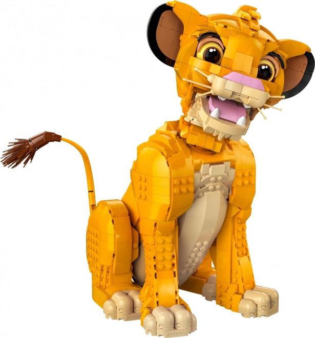 Részletgazdag, fiatal Simba figura
