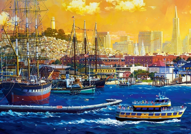 San Francisco Kikötő Puzzle - 500 Darabos