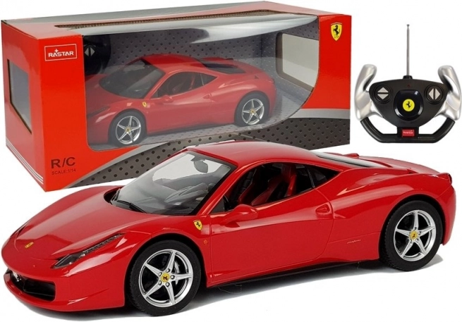 R/C Autó Ferrari 458 Italia Rastar 1:14 piros