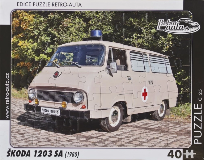 Retro autók puzzle Škoda 1203 SA (1980)