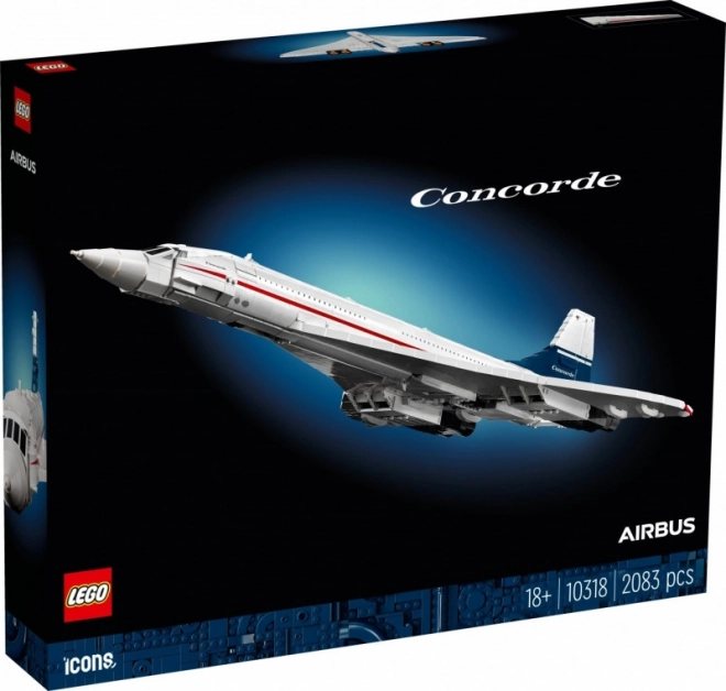 Lego ikonikus Concorde modell