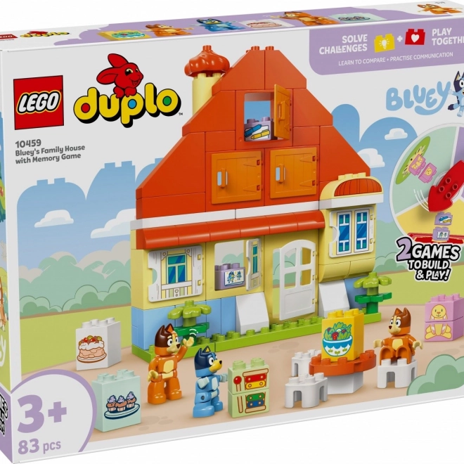 DUPLO Bluey Családi ház memóriajátékkal