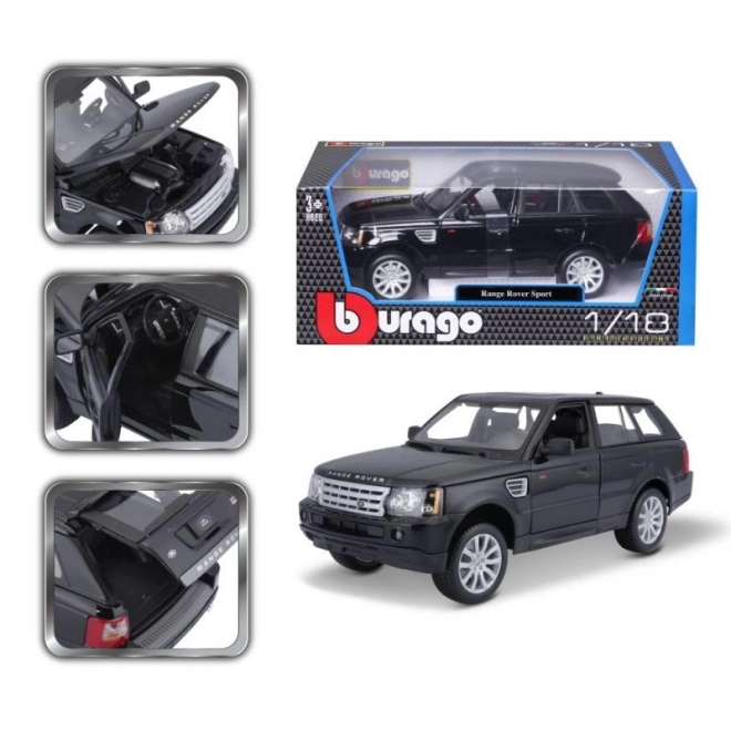 Bburago Range Rover Sport fekete modell