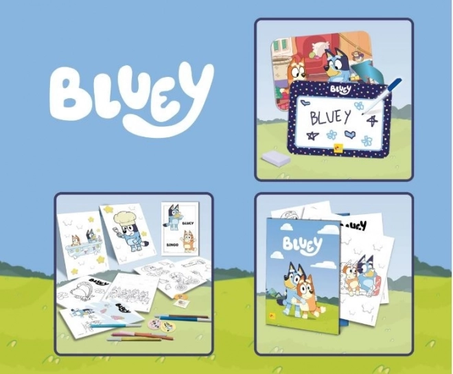 Bluey művészeti asztal gyerekeknek