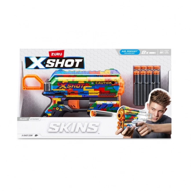 x-shot skins flux szivacslövedék kilövő - striper minta