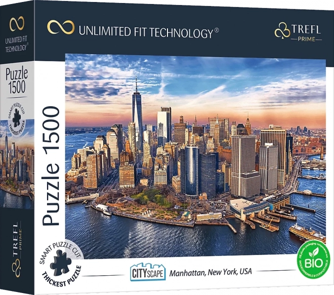 Puzzle TREFL Városkép: Manhattan, New York, USA - 1500 darab