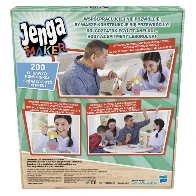 Jenga Maker ügyességi társasjáték