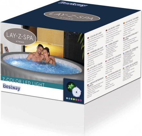Lámpácska Basenova Lay-Z-Spa LED 7 szín Bestway