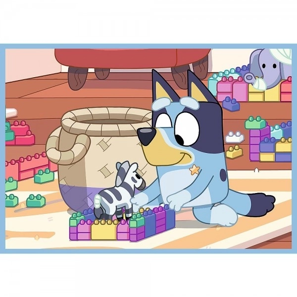 Bluey és világ 4 az 1-ben puzzle
