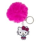 Hello Kitty kulcstartó szőrös bojtokkal