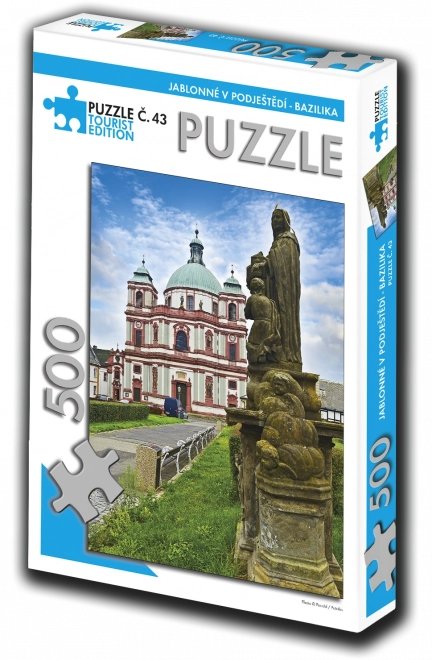 Turista kiadás Puzzle Jablonné v Podještědí, bazilika 500 darabos