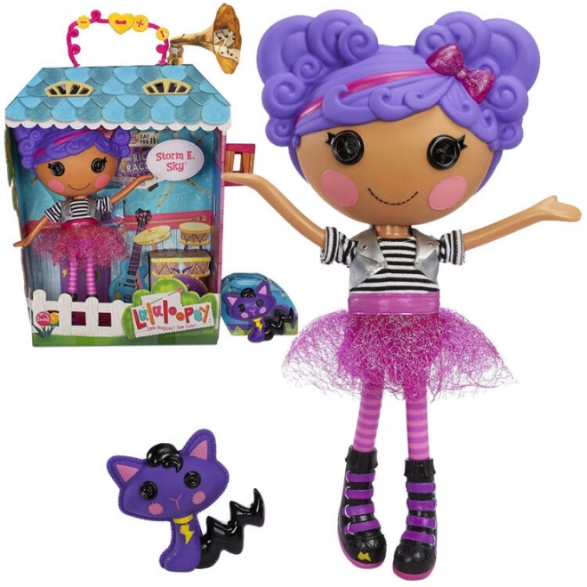 Lalaloopsy nagy rocker baba Storm E Sky és macska