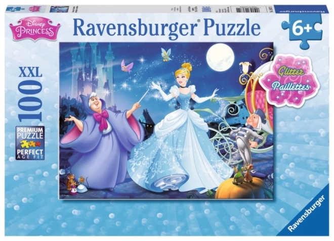 Ravensburger csillogó puzzle Hamupipőke XXL 100 darabos