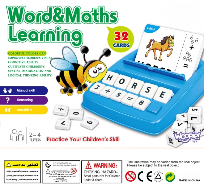 Woopie tanulós játék angol és matematika oktatáshoz