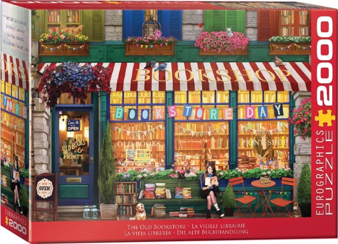 Régi könyvesbolt Puzzle 2000 darab