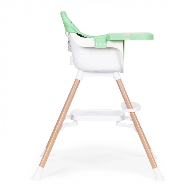 Gyermek etetőszék 2 az 1-ben zöld ecotoys