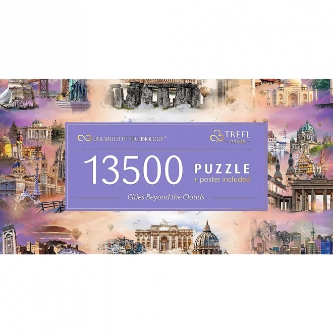 Trefli Városok a felhők felett puzzle 13500 darabos