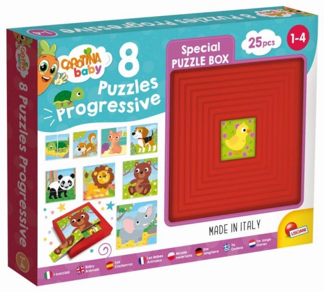 Carotina Baby állatos puzzle készlet