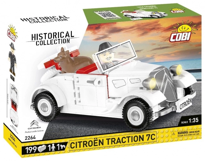 citroën traction 7c kabrió építőkészlet