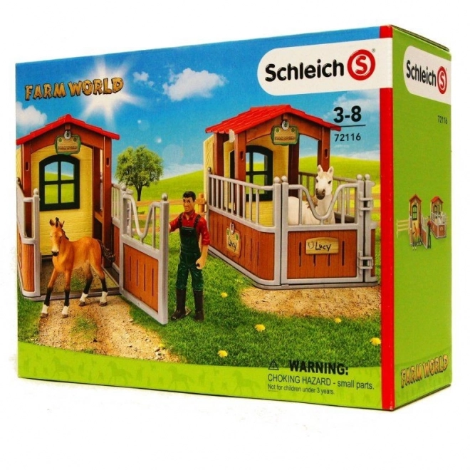 Schleich Farm World piaci látogatás játékkészlet